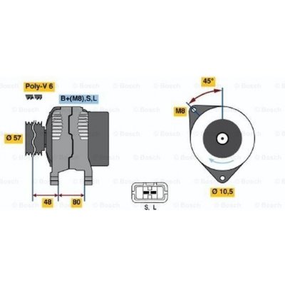 generátor BOSCH 0 986 045 661