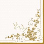 MAKI Svatební ubrousky 3V 20ks 33x33cm – Zboží Dáma