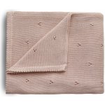 Mushie Pletená dětská deka dierkovaná Blush – Hledejceny.cz