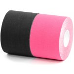 Bronvit Sport Kinesio Tape set 2 x černá/růžová 5cm x 6m – Zbozi.Blesk.cz