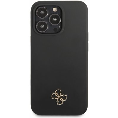 Pouzdro Guess 4G Silicone Metal Logo Apple iPhone 7/8/SE2020/SE2022, černé – Zboží Mobilmania
