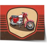 Sablio Plakát Jawa panelka Vintage - 120x80 cm – Zboží Mobilmania