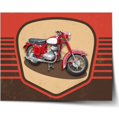 Sablio Plakát Jawa panelka Vintage - 120x80 cm – Zboží Mobilmania