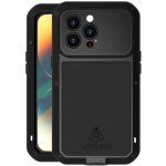 LOVE MEI extra odolné pouzdro proti nárazu, vodě a prachu pro iPhone 14 Pro - černé – Sleviste.cz
