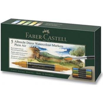 Akvarelové barvy Faber Castell 36 v sadě s plnitelným štětcem
