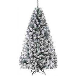 Costway Umělý vánoční stromek COSTWAY CM22067 180 cm zasněžený kovový stojan N
