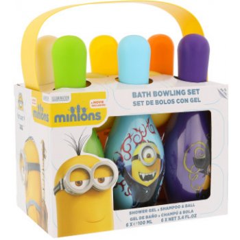 Minions Minions sprchový gel 6 x 100 ml + míček 2 x Bowling dárková sada