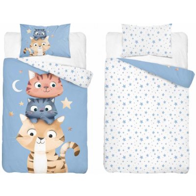 Detexpol Povlečení do postýlky 100 x 135 cm 40 x 60 cm modré – Sleviste.cz