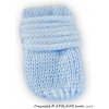Kojenecká rukavice Baby Nellys Zimní pletené kojenecké rukavičky sv. modré