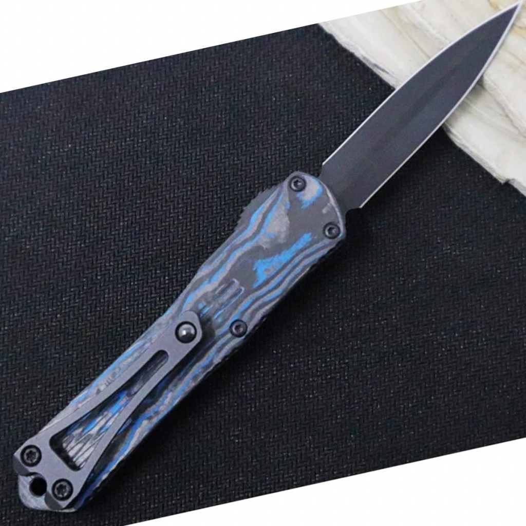Heretic Knives Manticore S OTF Blue Camo CF H024-6A