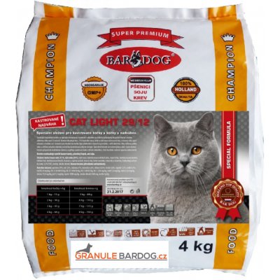 Bardog Cat Light 29/12 4 kg – Zboží Mobilmania