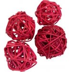 Dekorace Lata Ball žlutý 4 cm 4 kusy – Hledejceny.cz