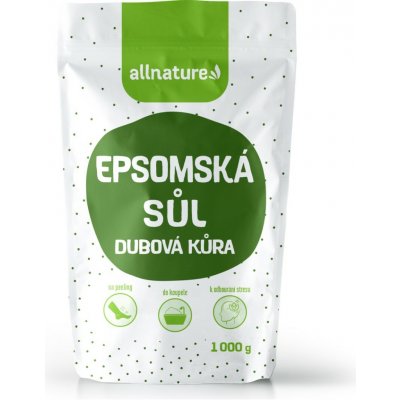 Allnature Epsomská sůl Dubová kůra 1 kg – Zboží Dáma