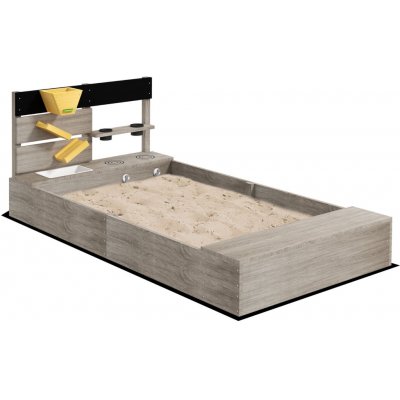 Aosom Dětské dřevěné pískoviště s kuchyňkou Outsunny 154cm x 80cm x 60cm – Sleviste.cz