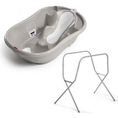 OK BABY SET Vanička rostoucí protiskluzová Onda Evolution Grey podpůrné lišty na vanu – Hledejceny.cz