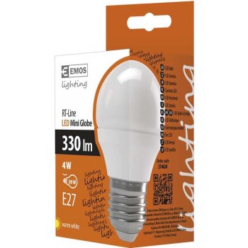 Emos LED žárovka Classic Mini Globe 4W E27 Teplá bílá