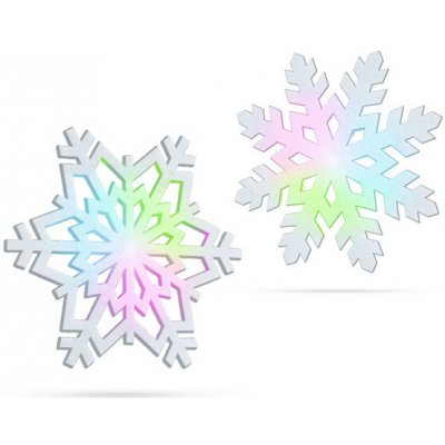Family Christmas Svítící sněhová vločka - RGB LED - 10 cm – Hledejceny.cz