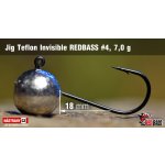 NASTRAHY.cz Jigová hlavička Teflon Invisible REDBASS #4, 21 mm 0 g 5 ks – Zboží Dáma