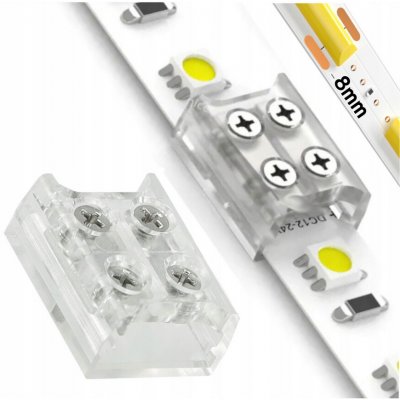 Berge Konektor pro LED pásky COB IP20, 8mm, oboustranný páska-páska BZ002 – Hledejceny.cz
