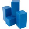 DrKO dřevěný hranol 8 x 4 x 4 cm 1ks modrá