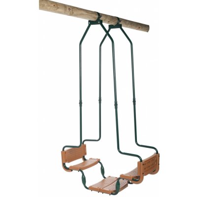 SwingKing dvoumístná houpačka typu gondola pro kulatinu zelená 225 x 110 x 41 cm