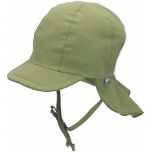 Sterntaler čepice PURE kšilt, plachetka, zavazovací, UV 50+ zelená