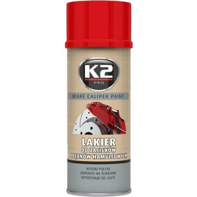 K2 Brake caliper paint na brzdy 400 ml červená – Sleviste.cz