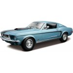 Maisto Ford Mustang GT Cobra Jet FB 1968 metalíza modrá 1:18 – Zbozi.Blesk.cz