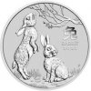 The Perth Mint stříbrná mince Lunar Series III Year of Rabbit 2023 2 Oz