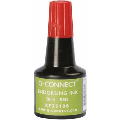 Q-Connect Razítkovací barva červená 28 ml – Hledejceny.cz