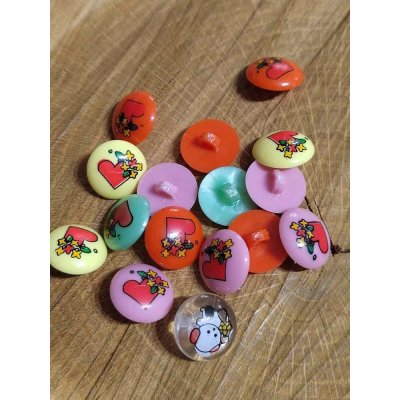 Knoflík dětský s obrázkem 10 ks mix – Zboží Dáma