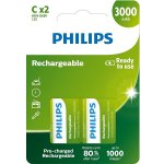 Philips C 3000mAh 2ks R14B2A300/10 – Zboží Živě