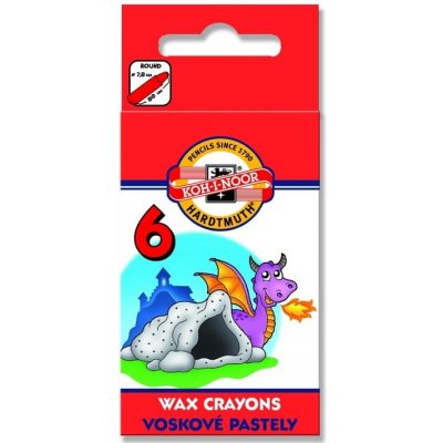 Koh-i-noor školní voskovky 8231 6 barev – Zboží Dáma