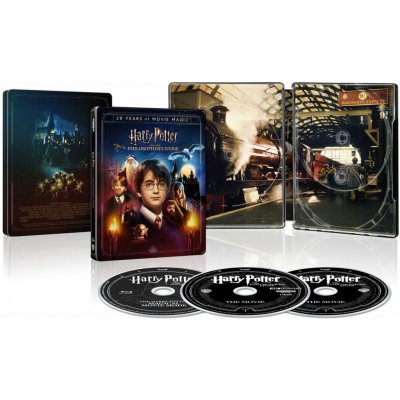 Harry Potter a Kámen mudrců 20. výročí 4K+BD+BD Magical movie mode Steelbook – Zboží Mobilmania