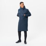 Kipsta dlouhá fotbalová prošívaní nepromokavá parka TRX tmavě modrá – Zboží Dáma