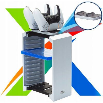 Froggiex FX-P5-C2-W PS5 Charge and Store Tower – Zboží Mobilmania