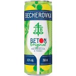 Becherovka Beton Original 4,5% 0,25 l (plech) – Zboží Dáma