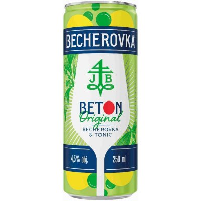 Becherovka Beton Original 4,5% 0,25 l (plech) – Zboží Dáma
