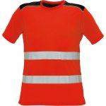 Cerva Pánské reflexní tričko Knoxfield HI-VIS T-SHIRT - červená