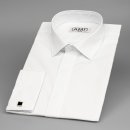 AMJ pánská košile na manžetové knoflíčky dlouhý rukáv JDA018MK bílá