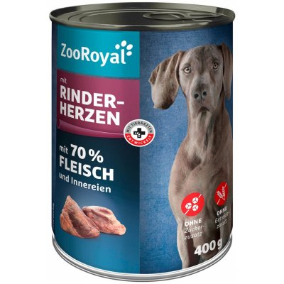 ZooRoyal s hovězími srdci 6 x 400 g – Zbozi.Blesk.cz