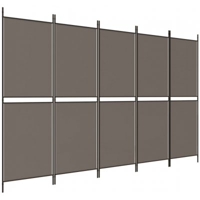 vidaXL 5dílný paraván antracit 250 x 200 cm látka – Zboží Dáma