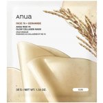 Anua Rice 70 Glow Collagen Mask Rozjasňujestravování Plátýnková maska s kolagenem 38 g – Hledejceny.cz