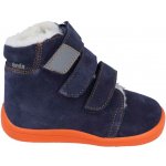 Beda Beda barefoot Barefoot zimní boty s membránou blue mandarine – Sleviste.cz