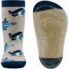 Ewers Stoppersocken SoftStep Flugzeuge dkl beige mel