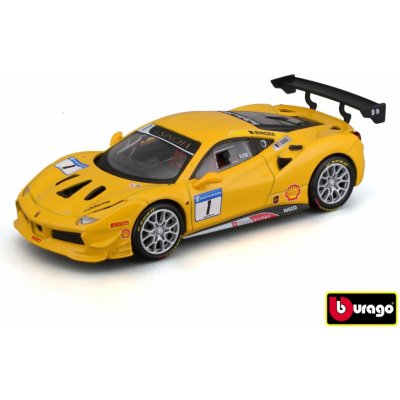 Bburago BB36306 Ferrari Racing 488 Challenge žluté 1:43 – Zboží Dáma