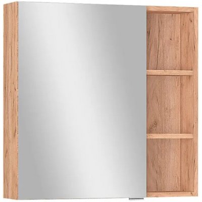 German Zrcadlová skříňka / 65 x 65 x 16,5 cm / dřevotříska / světlý dub – Sleviste.cz