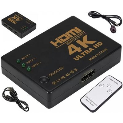 APTEL Slučovač HDMI 3/1 s dálkovým ovladačem HD28D 34308 – Hledejceny.cz