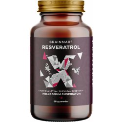 BrainMax Resveratrol Powder, resveratrol prášek 50 g