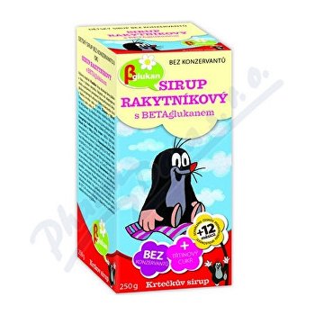 Krtečkův sirup Rakytníkový s betaglukanem 250 g